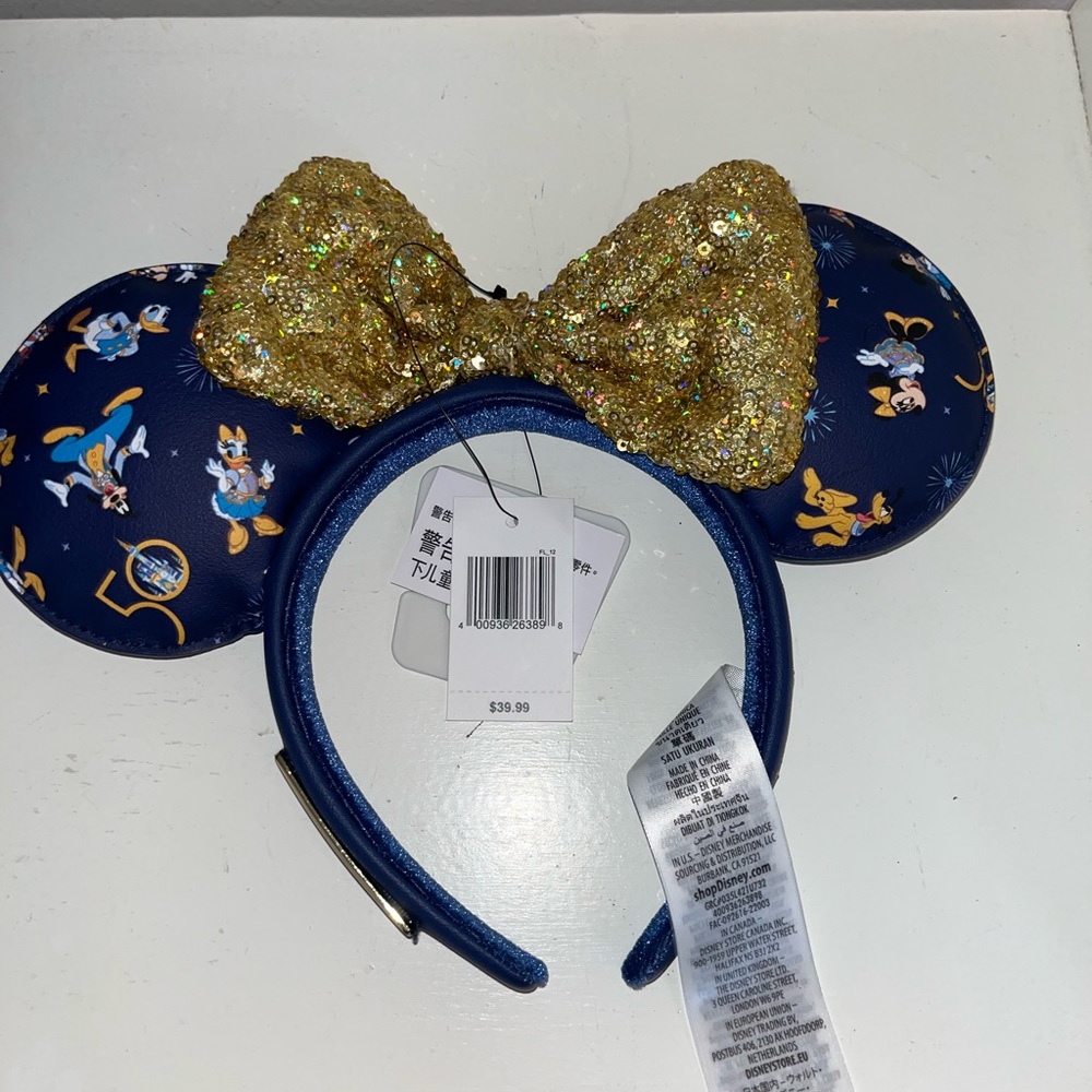 50th anniversary Minni mouse ears